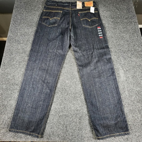 LEVIS 550 RELAXED FIT‎ TAPERED DARK WASH JEANS NWT 40 X 32 VERY NICE! - Picture 5 of 12